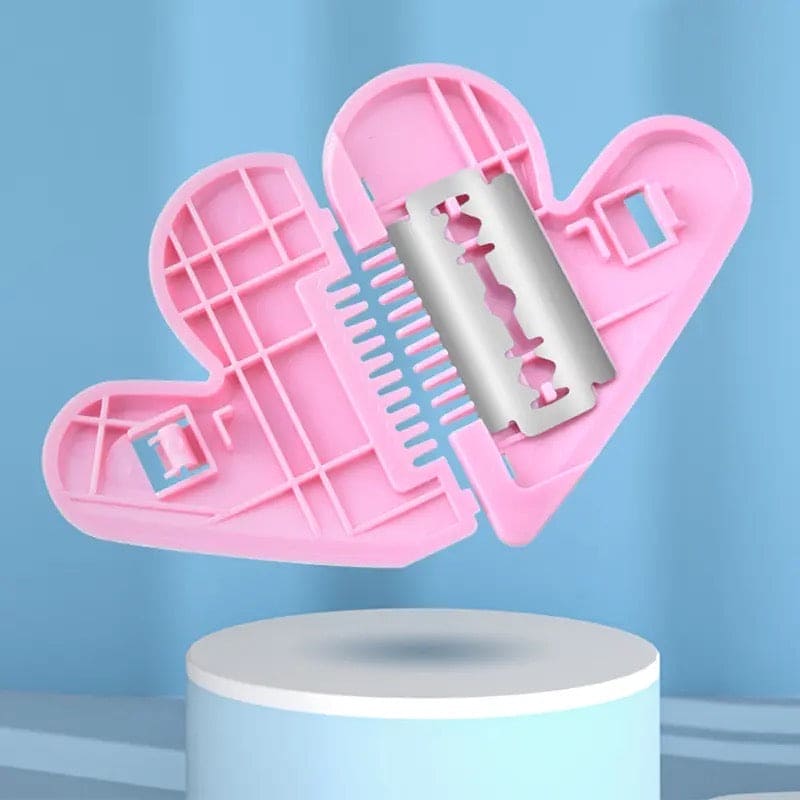 Love Heart Hair Trimming Comb, Pink Mini Hair Trimmer, Cute Manual Hair Cutting Comb, Women Hair Cutting Comb, Body Hair Removal, Pubic Hair Brush, Self Hair Cutting Comb Love Heart Hair Trimming Comb, Pink Mini Hair Trimmer, Cute Manual Hair Cutting Comb, Women Hair Cutting Comb, Body Hair Removal, Pubic Hair Brush, Self Hair Cutting Comb